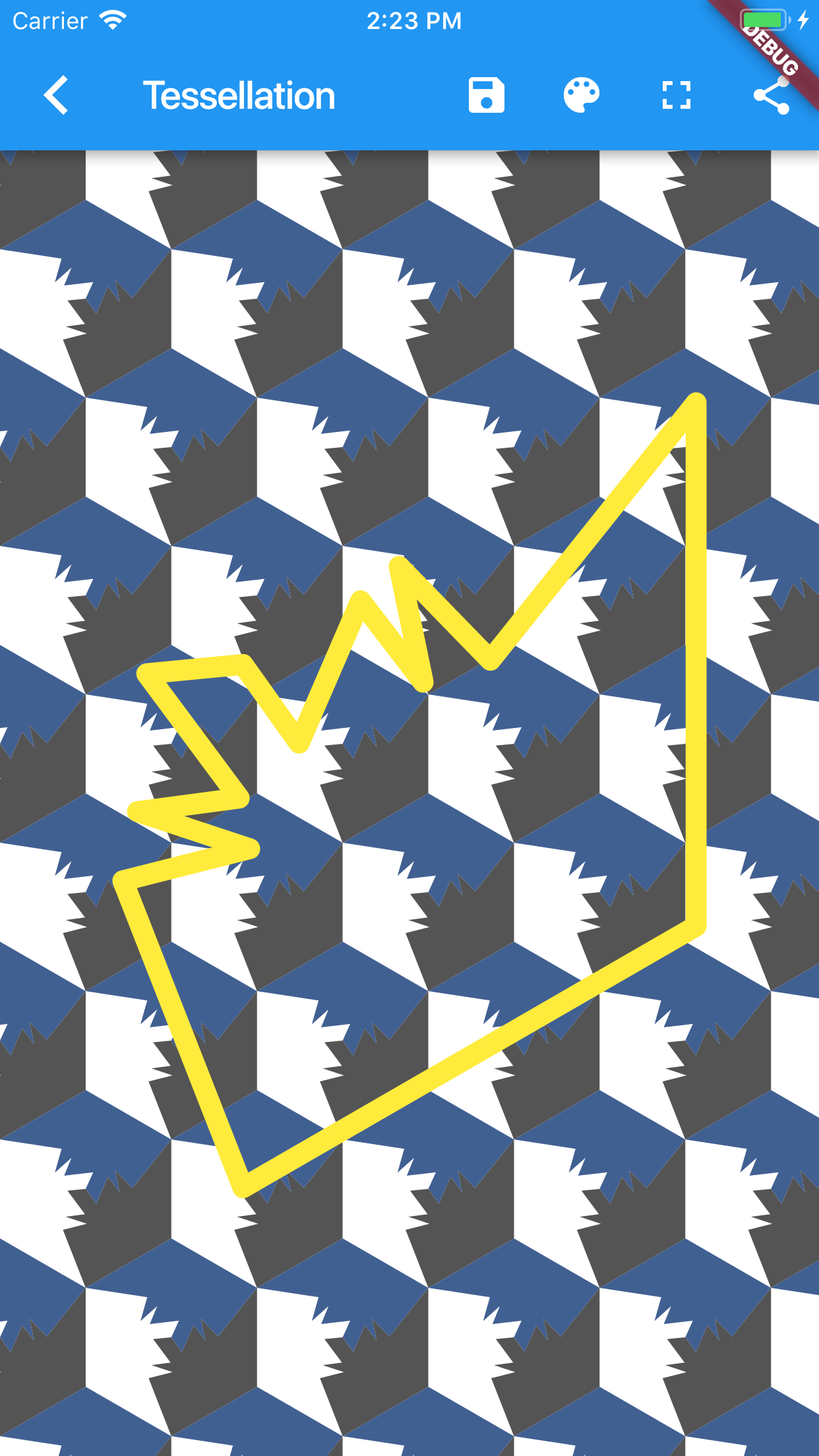 Screenshot Tessellations App Android